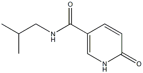 N-(2-methylpropyl)-6-oxo-1,6-dihydropyridine-3-carboxamide 结构式