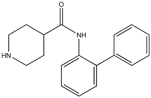 N-(2-phenylphenyl)piperidine-4-carboxamide 结构式