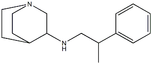 N-(2-phenylpropyl)-1-azabicyclo[2.2.2]octan-3-amine 结构式