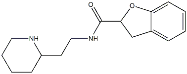 N-(2-piperidin-2-ylethyl)-2,3-dihydro-1-benzofuran-2-carboxamide 结构式