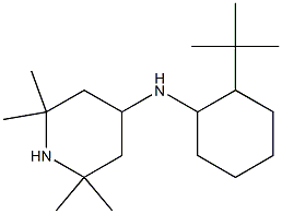 N-(2-tert-butylcyclohexyl)-2,2,6,6-tetramethylpiperidin-4-amine 结构式