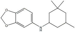 N-(3,3,5-trimethylcyclohexyl)-2H-1,3-benzodioxol-5-amine 结构式