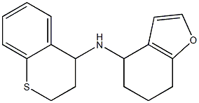 N-(3,4-dihydro-2H-1-benzothiopyran-4-yl)-4,5,6,7-tetrahydro-1-benzofuran-4-amine 结构式