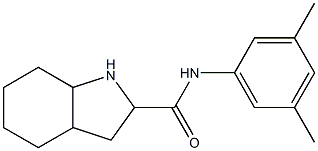 N-(3,5-dimethylphenyl)-octahydro-1H-indole-2-carboxamide 结构式