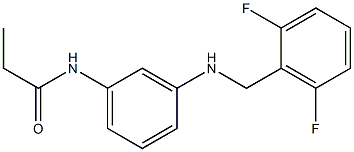 N-(3-{[(2,6-difluorophenyl)methyl]amino}phenyl)propanamide 结构式