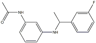 N-(3-{[1-(3-fluorophenyl)ethyl]amino}phenyl)acetamide 结构式