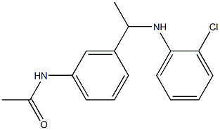 N-(3-{1-[(2-chlorophenyl)amino]ethyl}phenyl)acetamide 结构式