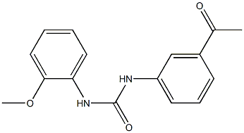 N-(3-acetylphenyl)-N'-(2-methoxyphenyl)urea 结构式