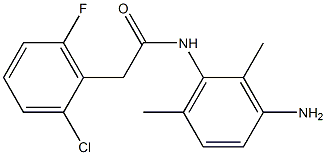 N-(3-amino-2,6-dimethylphenyl)-2-(2-chloro-6-fluorophenyl)acetamide 结构式