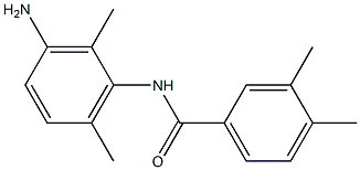 N-(3-amino-2,6-dimethylphenyl)-3,4-dimethylbenzamide 结构式