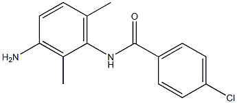 N-(3-amino-2,6-dimethylphenyl)-4-chlorobenzamide 结构式