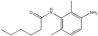 N-(3-amino-2,6-dimethylphenyl)hexanamide 结构式