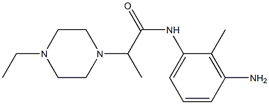 N-(3-amino-2-methylphenyl)-2-(4-ethylpiperazin-1-yl)propanamide 结构式