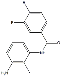 N-(3-amino-2-methylphenyl)-3,4-difluorobenzamide 结构式