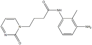 N-(3-amino-2-methylphenyl)-4-(2-oxopyrimidin-1(2H)-yl)butanamide 结构式