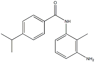 N-(3-amino-2-methylphenyl)-4-(propan-2-yl)benzamide 结构式