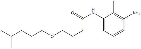 N-(3-amino-2-methylphenyl)-4-[(4-methylpentyl)oxy]butanamide 结构式