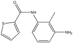 N-(3-amino-2-methylphenyl)thiophene-2-carboxamide 结构式