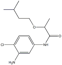N-(3-amino-4-chlorophenyl)-2-(3-methylbutoxy)propanamide 结构式