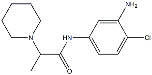 N-(3-amino-4-chlorophenyl)-2-piperidin-1-ylpropanamide 结构式