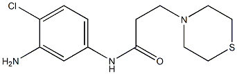 N-(3-amino-4-chlorophenyl)-3-(thiomorpholin-4-yl)propanamide 结构式