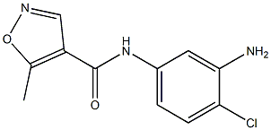 N-(3-amino-4-chlorophenyl)-5-methylisoxazole-4-carboxamide 结构式