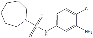 N-(3-amino-4-chlorophenyl)azepane-1-sulfonamide 结构式