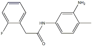 N-(3-amino-4-methylphenyl)-2-(2-fluorophenyl)acetamide 结构式