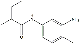 N-(3-amino-4-methylphenyl)-2-methylbutanamide 结构式