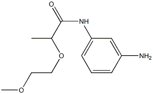 N-(3-aminophenyl)-2-(2-methoxyethoxy)propanamide 结构式