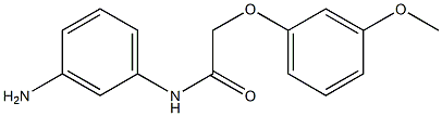 N-(3-aminophenyl)-2-(3-methoxyphenoxy)acetamide 结构式