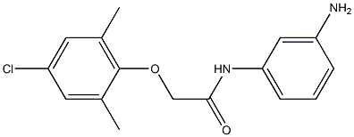 N-(3-aminophenyl)-2-(4-chloro-2,6-dimethylphenoxy)acetamide 结构式