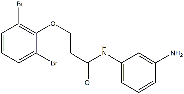 N-(3-aminophenyl)-3-(2,6-dibromophenoxy)propanamide 结构式