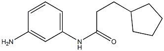 N-(3-aminophenyl)-3-cyclopentylpropanamide 结构式