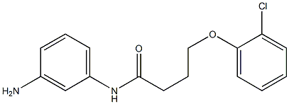 N-(3-aminophenyl)-4-(2-chlorophenoxy)butanamide 结构式