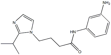 N-(3-aminophenyl)-4-[2-(propan-2-yl)-1H-imidazol-1-yl]butanamide 结构式