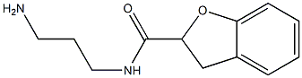 N-(3-aminopropyl)-2,3-dihydro-1-benzofuran-2-carboxamide 结构式