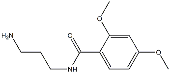 N-(3-aminopropyl)-2,4-dimethoxybenzamide 结构式