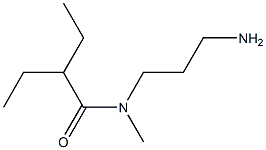 N-(3-aminopropyl)-2-ethyl-N-methylbutanamide 结构式