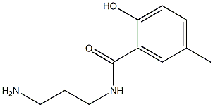 N-(3-aminopropyl)-2-hydroxy-5-methylbenzamide 结构式