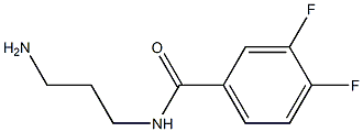 N-(3-aminopropyl)-3,4-difluorobenzamide 结构式