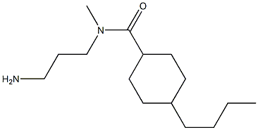 N-(3-aminopropyl)-4-butyl-N-methylcyclohexane-1-carboxamide 结构式