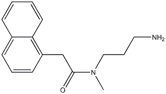 N-(3-aminopropyl)-N-methyl-2-(naphthalen-1-yl)acetamide 结构式