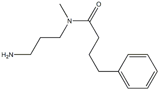 N-(3-aminopropyl)-N-methyl-4-phenylbutanamide 结构式