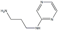 N-(3-aminopropyl)-N-pyrazin-2-ylamine 结构式