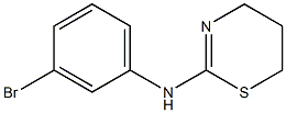 N-(3-bromophenyl)-5,6-dihydro-4H-1,3-thiazin-2-amine 结构式