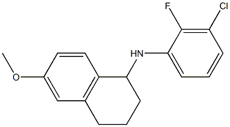 N-(3-chloro-2-fluorophenyl)-6-methoxy-1,2,3,4-tetrahydronaphthalen-1-amine 结构式