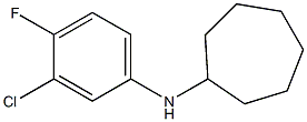 N-(3-chloro-4-fluorophenyl)cycloheptanamine 结构式