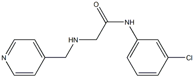 N-(3-chlorophenyl)-2-[(pyridin-4-ylmethyl)amino]acetamide 结构式