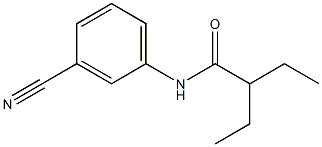 N-(3-cyanophenyl)-2-ethylbutanamide 结构式